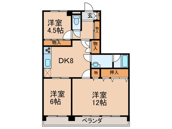 第２翠芳ビルの物件間取画像